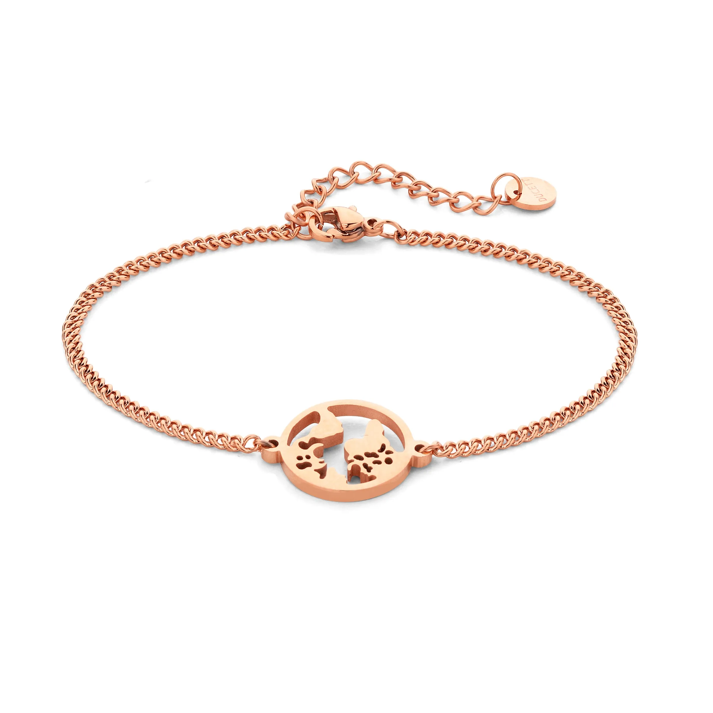 World bracelet rosé gold