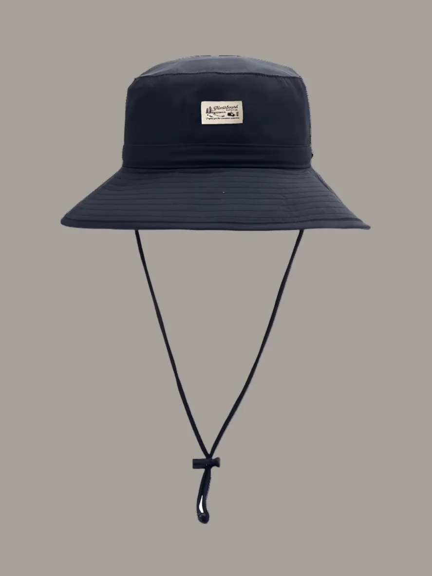 Woven Patch Bucket Hat