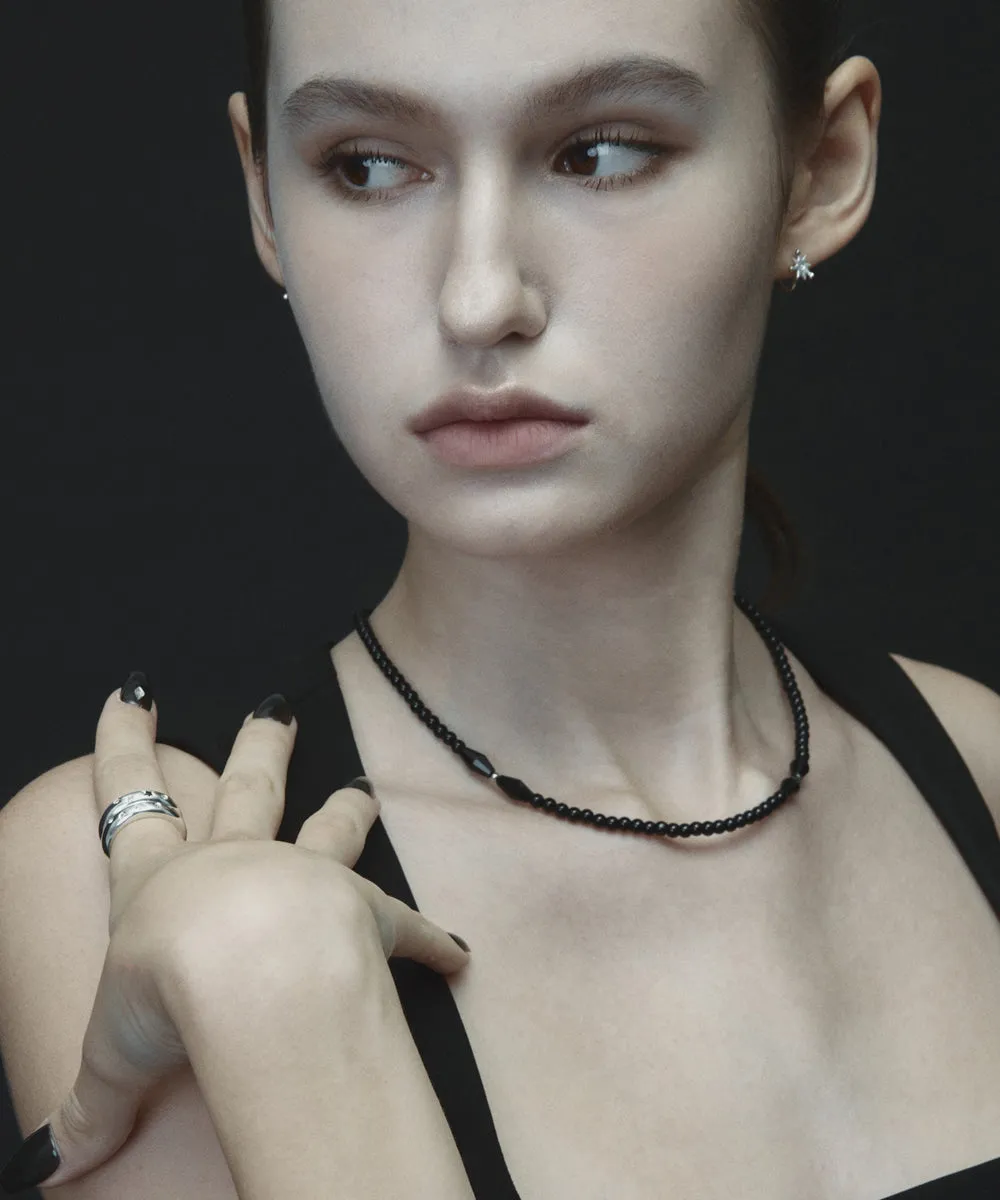 [XANADU] Seasonless DIA ONYX NECKLACE